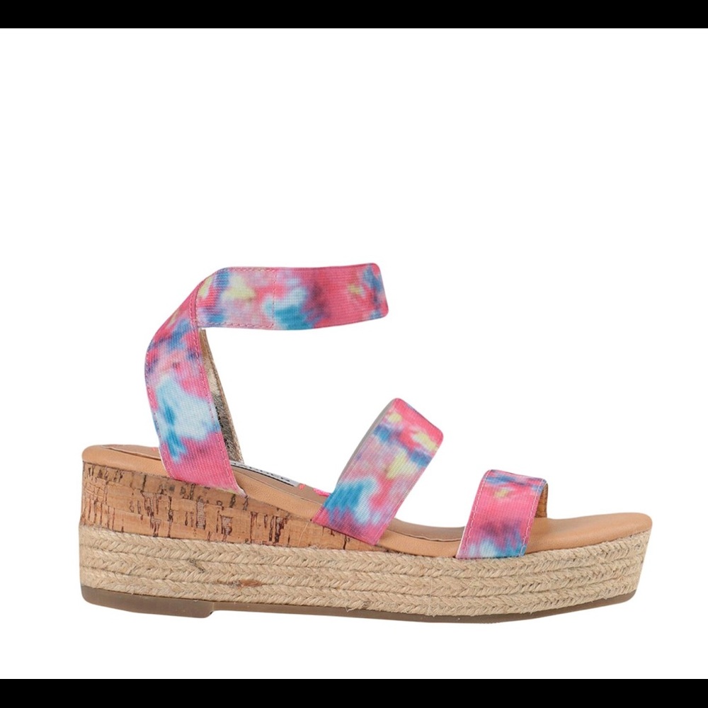 Pink Steve Madden Wedge Jbandi Espadrilles Sandals